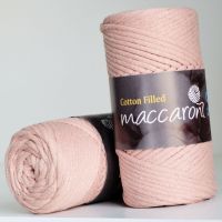 Maccaroni Cotton Filled 3 mm, цвет пудра