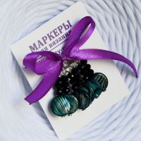 Маркеры для вязания, изумруд