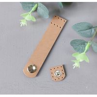 Кнопка для шопера, размер 10х2 см, цвет светло-бежевый 