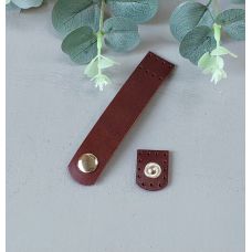 Кнопка для шопера, размер 10х2 см, цвет каштан 