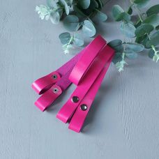 Ручки на кнопках, размер 60х2 см, цвет фуксия 
