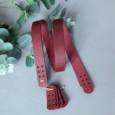 Ручки пришивные с подложкой, размер 64х2 см, цвет вишня 