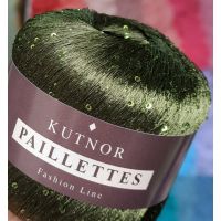 Пряжа Kutnor Paillettes, цвет 110 искрящаяся хвоя