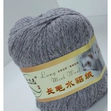 Long Mink Wool, цвет 048 серый меланж