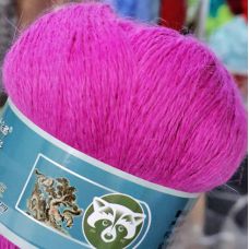 Long Mink Wool, цвет 058 яркий розовый 