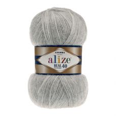 Alize Angora Real 40, цвет 614 серый меланж Alize Angora Real 40, цвет 614 серый меланж