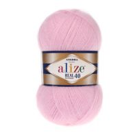 Alize Angora Real 40, цвет 185 розовый