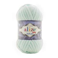 Alize Velluto, цвет 15 водяная зелень