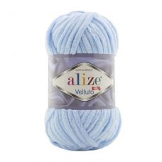 Alize Velluto, цвет 218 детский голубой