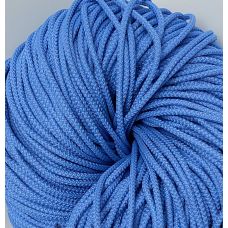 Шнур полиэфирный 5 мм, цвет голубой 43