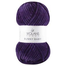 Пряжа Wolans Bunny Baby, цвет 16 пурпурный