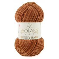 Пряжа Wolans Bunny Baby, цвет 28 ржавчина