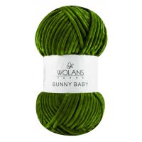 Пряжа Wolans Bunny Baby, цвет 32 тёмно-зелёный
