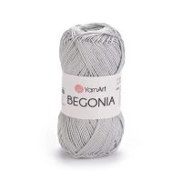 Пряжа YarnArt Begonia, цвет 4920 светло-серый