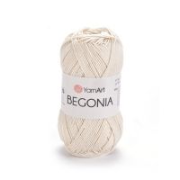 Пряжа YarnArt Begonia, цвет 6194 слоновая кость