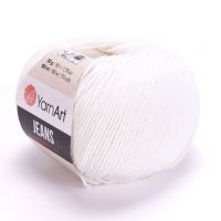 YarnArt Jeans, цвет 01 белый