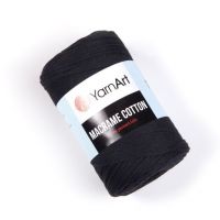 YarnArt Macrame Cotton 2 mm, цвет 750 чёрный 