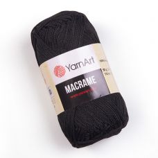 YarnArt Macrame 2 мм, цвет 148 чёрный